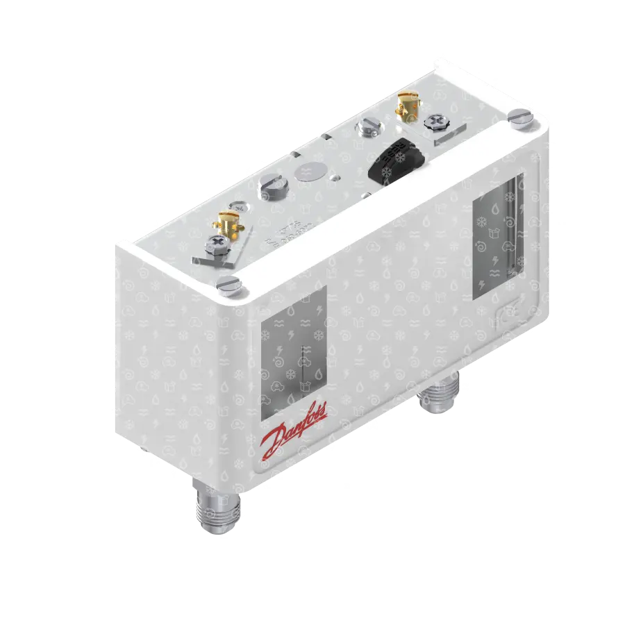 presostat DANFOSS kombinovaný, KP7BS, 8 - 32 , 8,0 - 32,0 , man., diference 4 , 4  fix., SPDT, šroub. 1/4